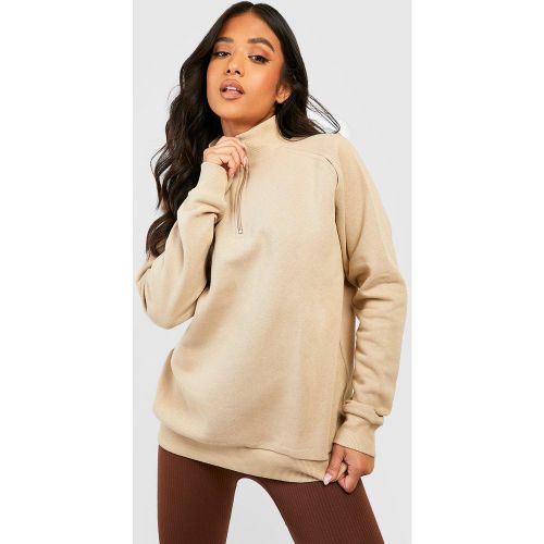 Petite" - Sweat Zippé À Découpes - L - boohoo - Modalova