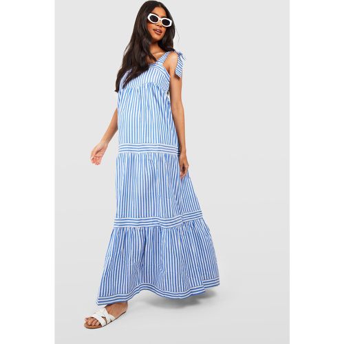 Maternité - Robe De Grossesse Longue Nouée - 40 - boohoo - Modalova