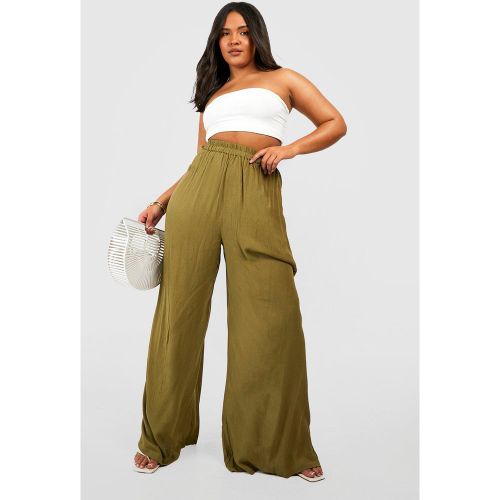 Grande Taille - Pantalon Large Texturé - 56 - boohoo - Modalova