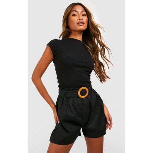Short En Coton À Ceinture - 38 - boohoo - Modalova