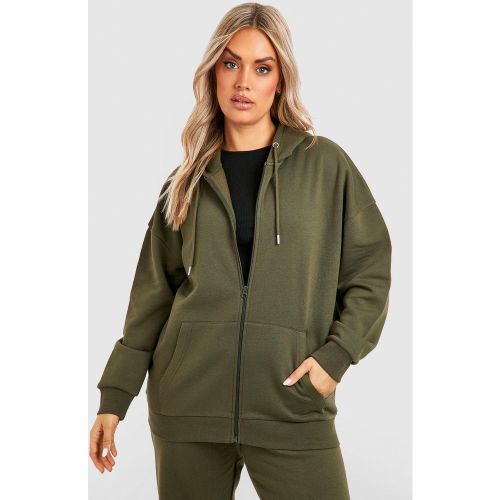 Grande Taille - Sweat À Capuche Oversize Zippé - 54 - boohoo - Modalova