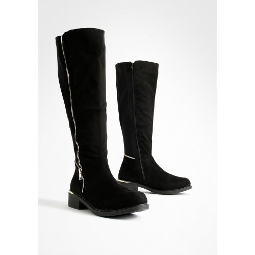 Bottes Zippées - Pointure Large - 36 - boohoo - Modalova