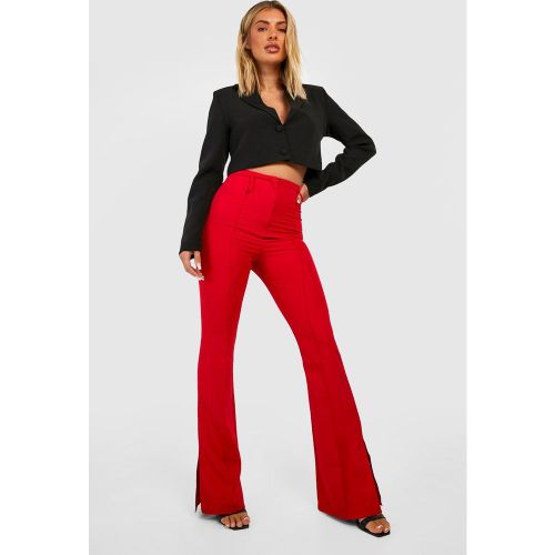 Pantalon Flare Taille Haute - 34 - boohoo - Modalova