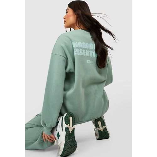 Sweat Oversize À Slogan - Xs - boohoo - Modalova