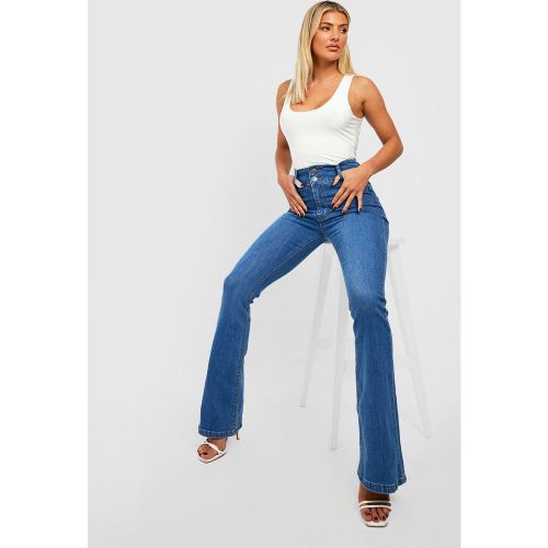 Jean Flare Taille Haute Push-Up - 44 - boohoo - Modalova