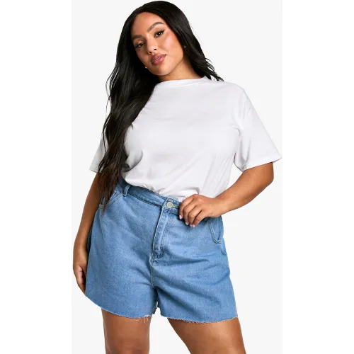 Grande Taille - Short Ample En Jean - 44 - boohoo - Modalova