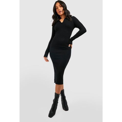 Petite" - Robe Mi-Longue En Maille - L - boohoo - Modalova