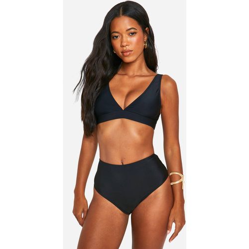 Bas De Maillot Basique Taille Haute - 38 - boohoo - Modalova