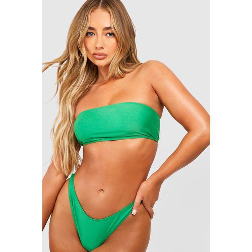 Top De Bikini Style Bandeau Effet Tube - 36 - boohoo - Modalova