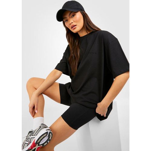 Ensemble Avec T-Shirt Oversize Et Short Cycliste - S - boohoo - Modalova