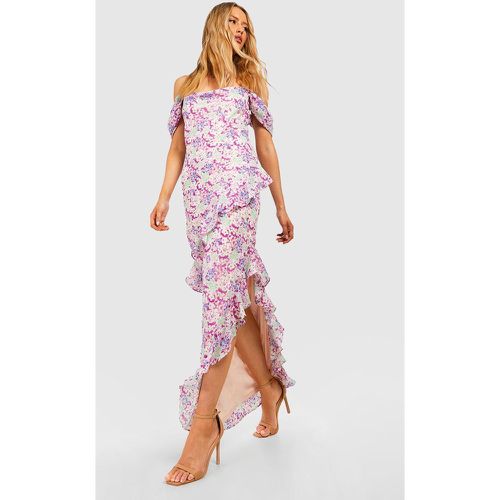 Tall" - Robe Longue Fleurie En Crochet - 38 - boohoo - Modalova