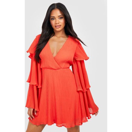 Robe Patineuse Plissée - 36 - boohoo - Modalova