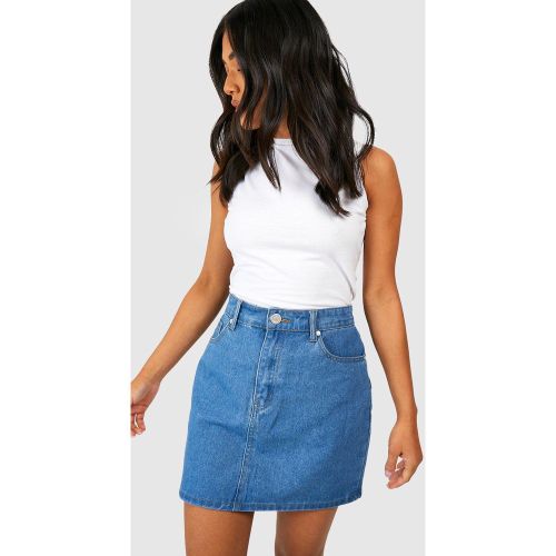 Petite" - Mini-Jupe En Jean - 32 - boohoo - Modalova