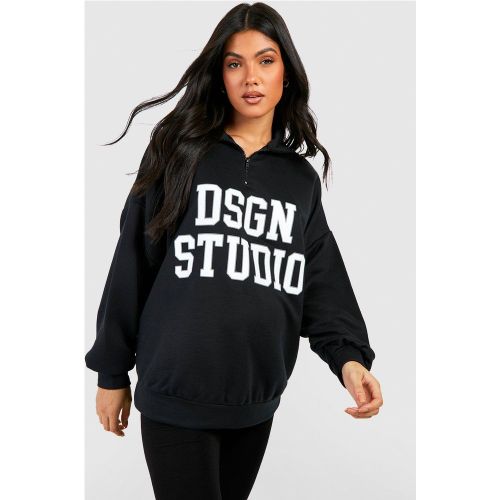 Maternité - Sweat Zippé À Slogan Dsgn Studio - 36 - boohoo - Modalova