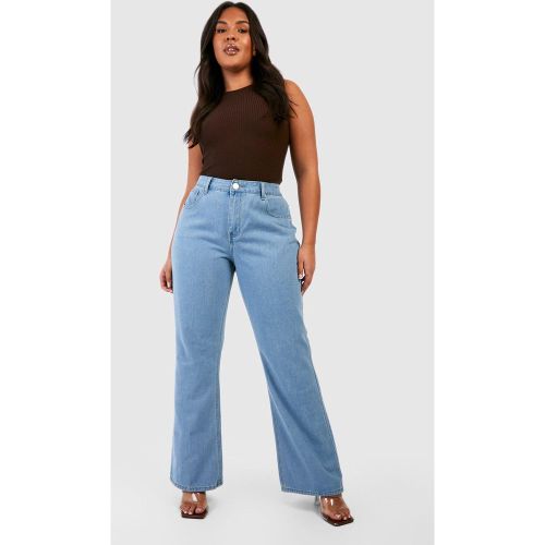 Grande Taille - Jean Droit Taille Haute - 48 - boohoo - Modalova
