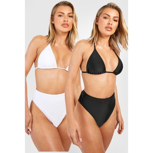 Lot De 2 Bas De Maillot Taille Haute - 34 - boohoo - Modalova