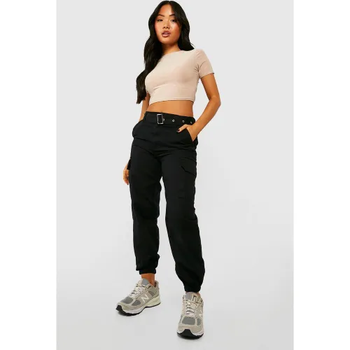 Petite" - Jogging Cargo À Ceinture Et Chevilles Resserrées - 32 - boohoo - Modalova