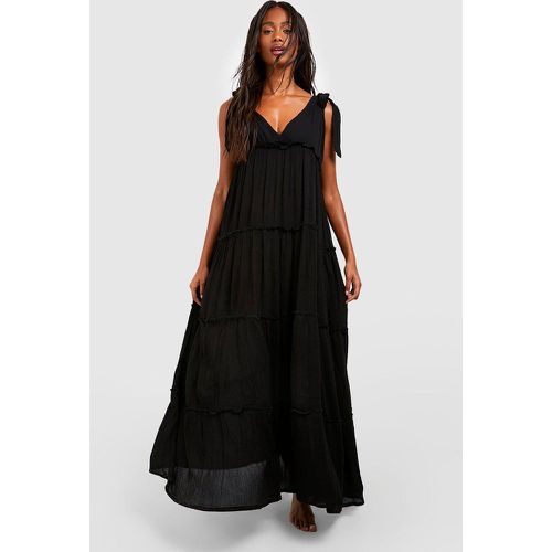 Robe De Plage Longue Nouée - M - boohoo - Modalova