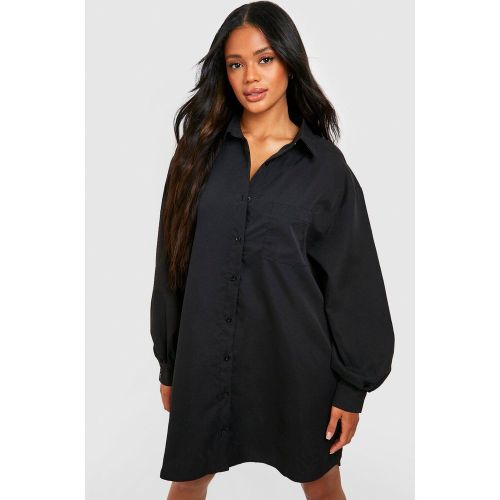 Robe Chemise Oversize En Popeline - 38 - boohoo - Modalova