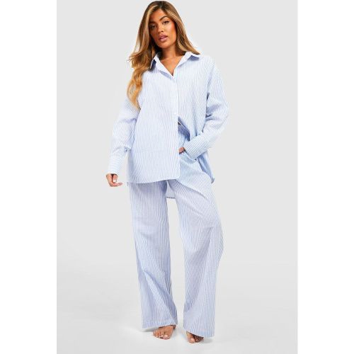 Pantalon De Pyjama Rayé En Coton - 34 - boohoo - Modalova