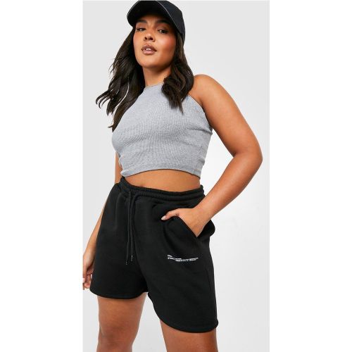 Grande Taille - Short À Inscription - 44 - boohoo - Modalova