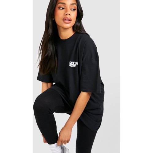 T-Shirt De Sport Oversize À Slogan Dsgn Studio - S - boohoo - Modalova