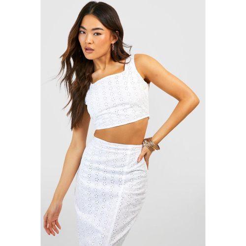 Crop Top Style Broderie - 40 - boohoo - Modalova