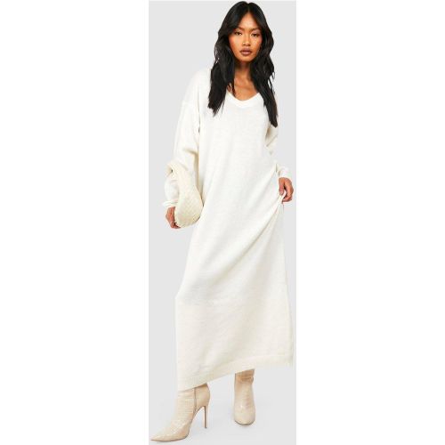 Robe Pull Oversize Longue En Maille Douce - 36 - boohoo - Modalova