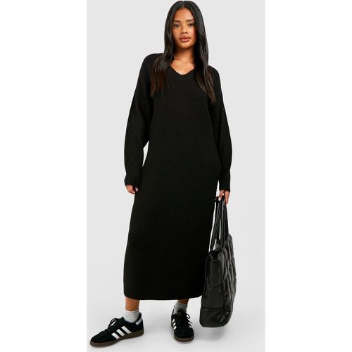 Robe Pull Oversize Longue En Maille Douce - 38 - boohoo - Modalova