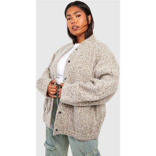 Grande Taille - Bomber Oversize En Laine - 22 - boohoo - Modalova