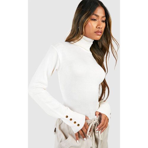 Pull Basique À Col Roulé - Blanc Écru - S, Blanc Écru - boohoo - Modalova