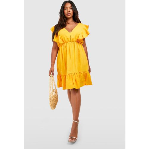 Grande Taille - Robe D'Été À Volants - 44 - boohoo - Modalova
