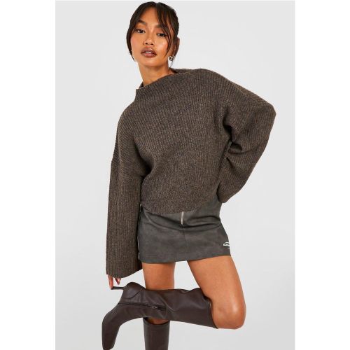 Pull Côtelé À Col Montant - S - boohoo - Modalova