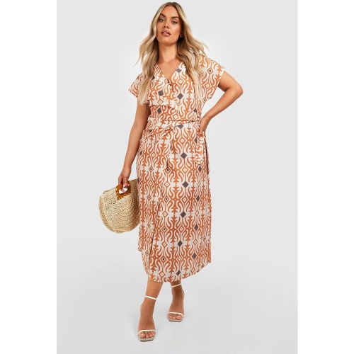 Robe Longue Imprimée - 38 - boohoo - Modalova