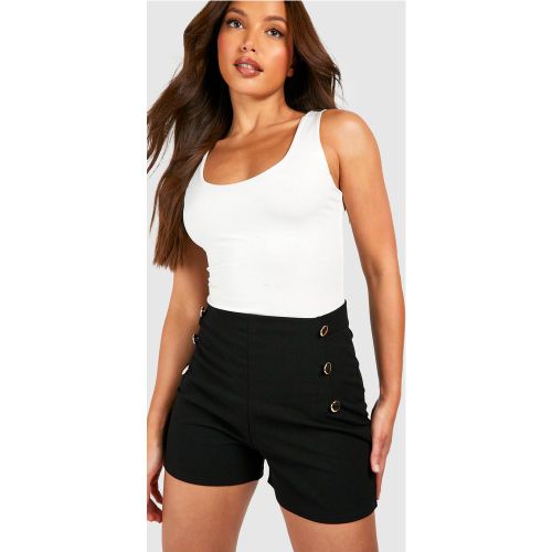 Tall" - Short Habillé Boutonné Taille Haute - 46 - boohoo - Modalova