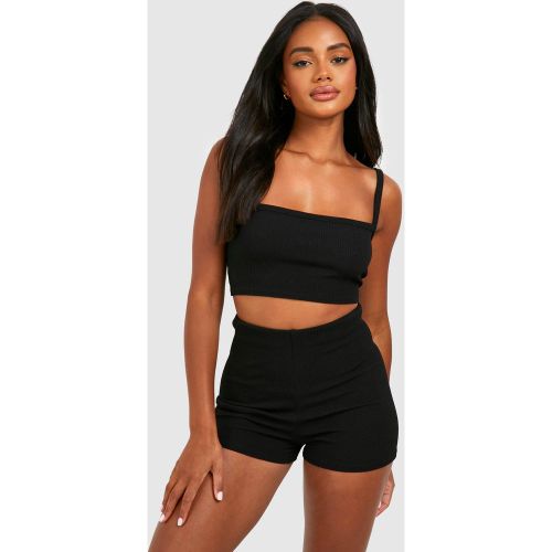 Ensemble Côtelé Avec Bralette Et Short - 40 - boohoo - Modalova