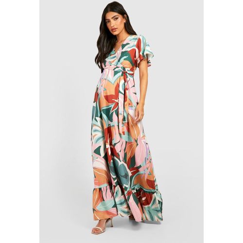 Maternité - Robe De Grossesse Imprimée - 38 - boohoo - Modalova