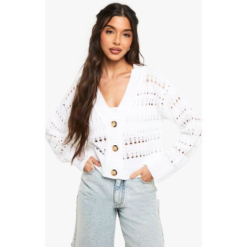 Cardigan Court En Crochet - S - boohoo - Modalova