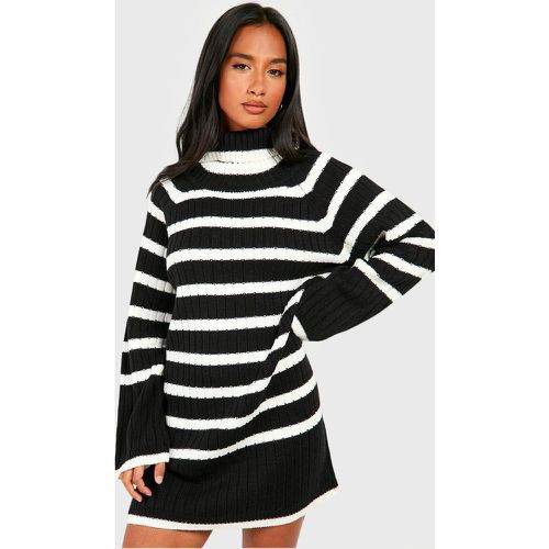 Petite" - Robe Pull À Col Roulé Et Manches Larges - 34 - boohoo - Modalova