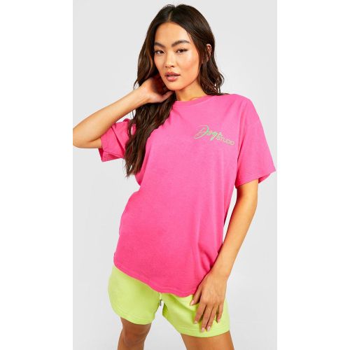 T-Shirt Oversize À Poche Imprimée - S - boohoo - Modalova