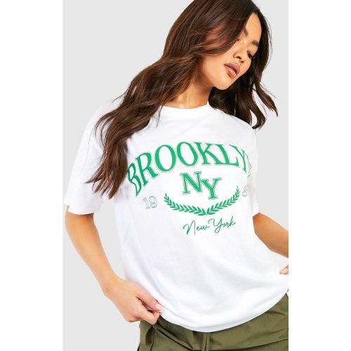 T-Shirt Oversize À Slogan Brooklyn - Xl - boohoo - Modalova