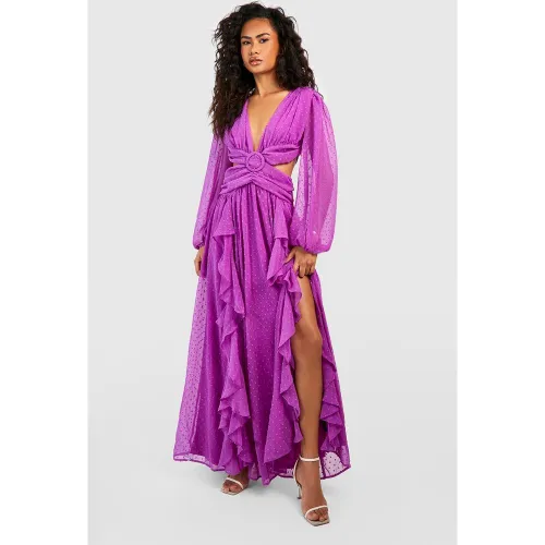 Robe Longue Découpée - 44 - boohoo - Modalova