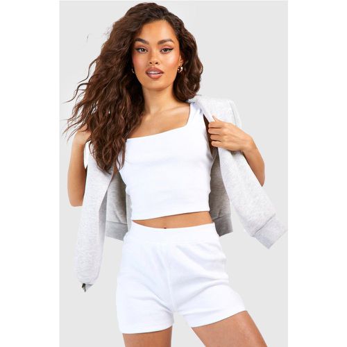 Ensemble Côtelé Avec Crop Top Et Short - L - boohoo - Modalova