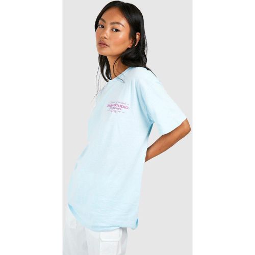 T-Shirt Oversize À Slogan Dsgn Studio - S - boohoo - Modalova