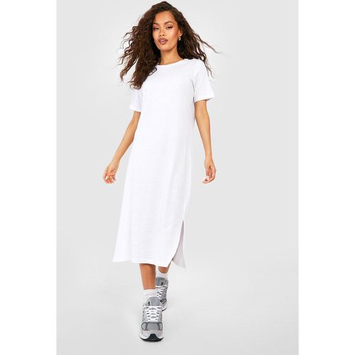 Robe Mi-Longue Basique À Manches Courtes - Xs - boohoo - Modalova