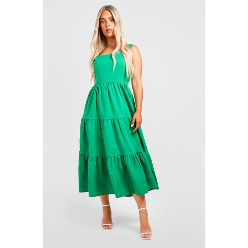 Grande Taille - Robe Longue Froncée - 46 - boohoo - Modalova