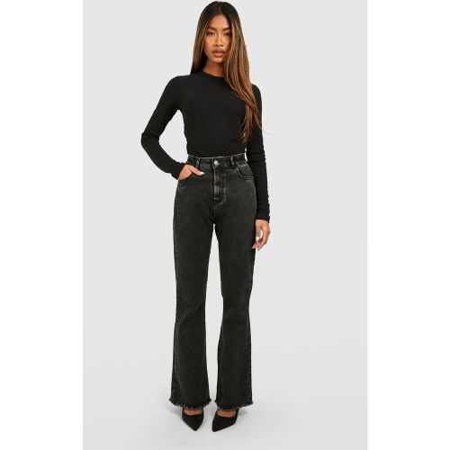 Jean Flare Push-Up À Ourlet Effiloché - 34 - boohoo - Modalova