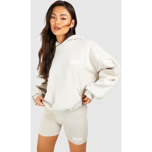 Ensemble Imprimé Avec Sweat À Capuche Et Short - S - boohoo - Modalova