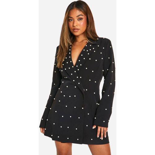 Petite" - Robe Blazer Perlée - boohoo - Modalova