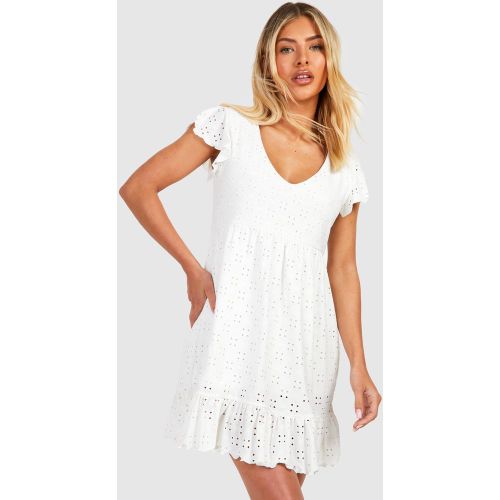 Robe Babydoll Brodée - 36 - boohoo - Modalova